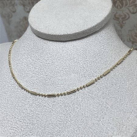 Colar Choker Agnes Semijoia Ouro