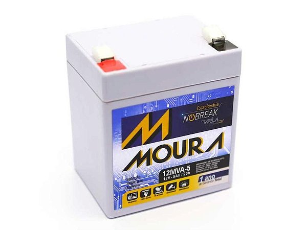 Bateria selada 5ah 12v nobreak Moura 12MVA-5