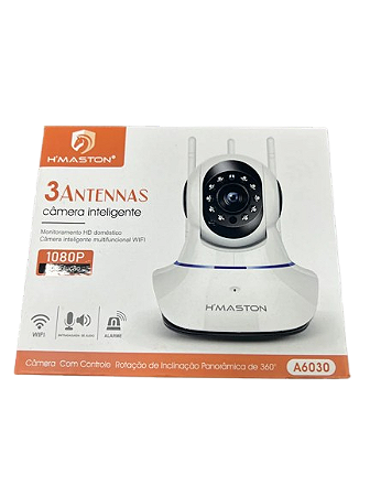 Camera Smart Hmaston 10mts A6030 FHD 1080p wifi IP 360 graus IR Dome