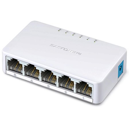 Switch 05 portas fast 10/100 Mercusys MS105 branco