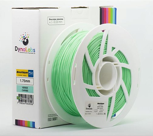 Filamento PLA Boutique Dynalabs 1KG Verde Caribe (1.75mm)