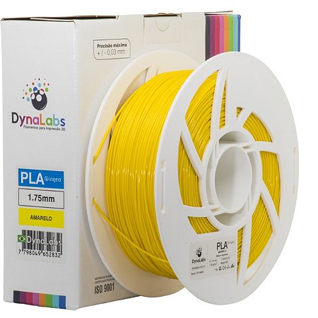 Filamento PLA Dynalabs 1KG Amarelo (1.75mm)