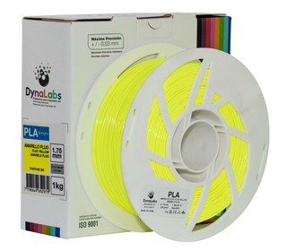 Filamento PLA Dynalabs Amarelo Fluo 1KG (1.75mm)