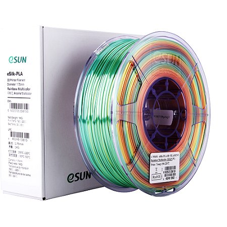 Filamento PLA eSUN Silk Rainbow 1Kg (1.75mm)