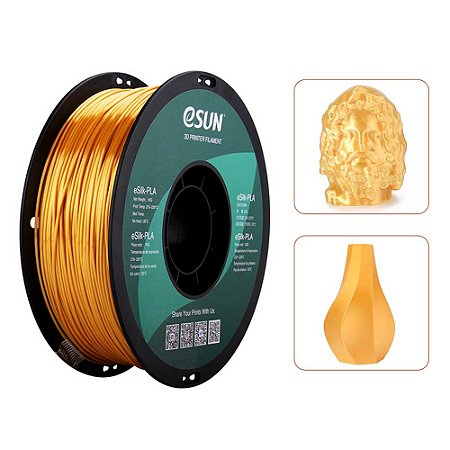 Filamento PLA eSUN Silk Ouro 1Kg (1.75mm)