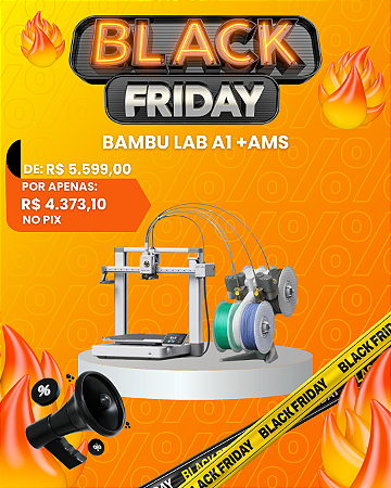 Impressora 3d Bambu Lab A1 + AMS