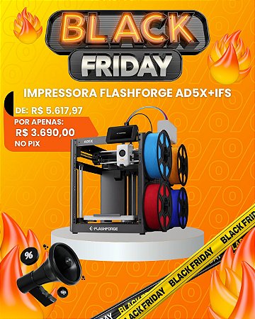 Impressora 3D Flashforge AD5X + IFS