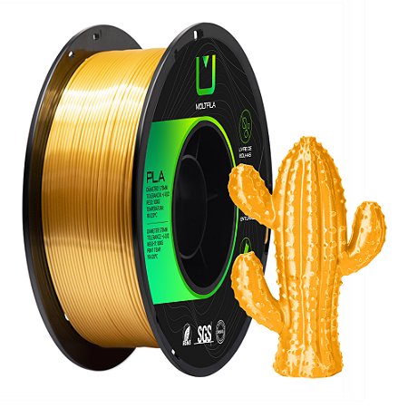 Filamento PLA SILK Multifila 1KG Dourado