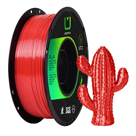 Filamento PLA SILK Multifila 1KG Vermelho