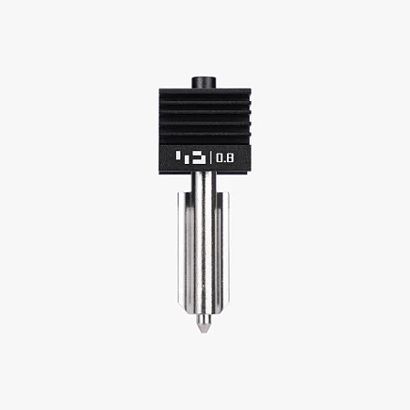 HOTEND COM BICO DE ACO TEMPERADO - 0,8 MM H2D