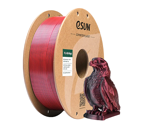 Filamento PLA eSUN Silk Duocolor Magic Azul e Vermelho 1Kg (1.75mm)