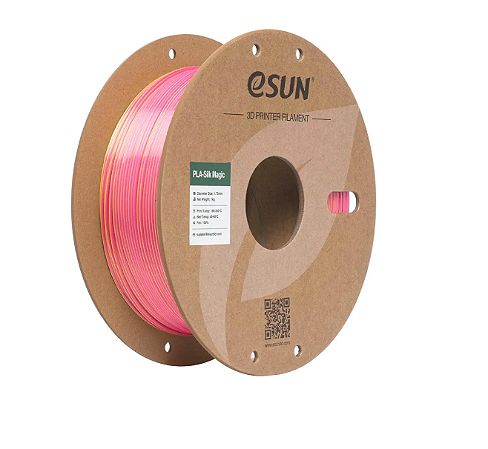 Filamento PLA eSUN Silk Duocolor Magic Rosa e Dourado 1Kg (1.75mm)