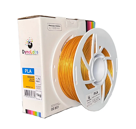 Filamento PLA Dynalabs Ingeo 1KG Dourado (1.75mm)