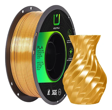 Filamento PLA SILK Multfila 1KG Ouro Envelhecido