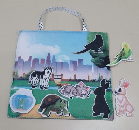 Estampa para Livro - Sombras - Animais domésticos
