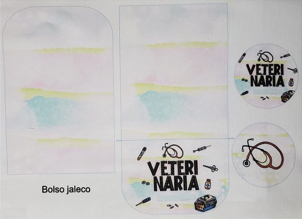 Bolso Jaleco Veterinária