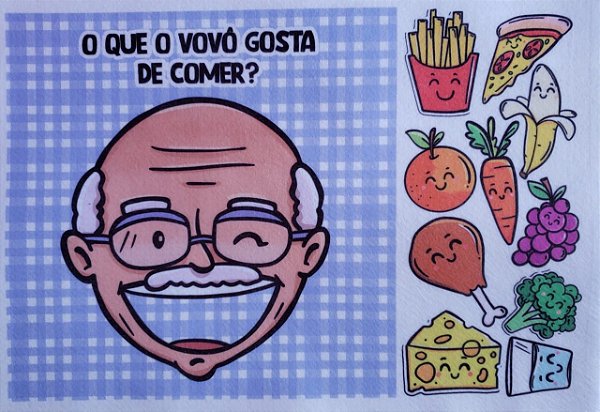 Livro- O que  vovô gosta de comer? 1