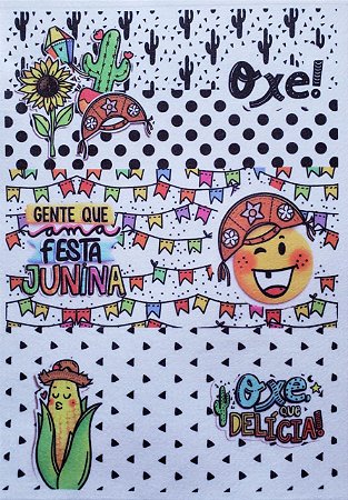 Capa para caneca festa junina