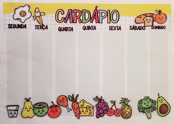 Cardápio