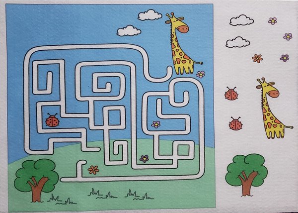 Livro - Labirinto para miçangas - Girafa