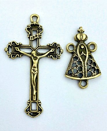 Crucifixo + Entremeio Nossa Senhora Aparecida