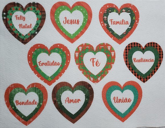 Coração Triplo de Natal 6