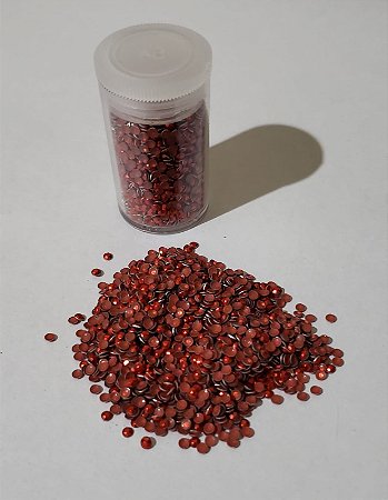 Strass Vermelho 2mm Termocolante