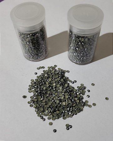 Strass Prata 2mm Termocolante