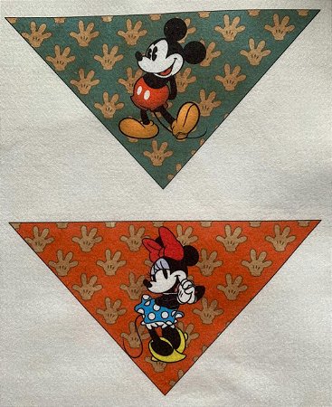 Bandana Pet- Mickey e Minnie retro