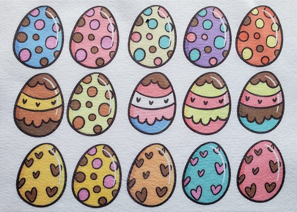 Fecha treco / porta guardanapo - Ovinhos de Páscoa Colorido