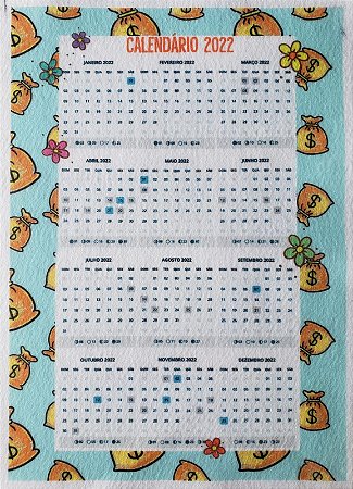 Calendário 2022 - Chama Dinheiro