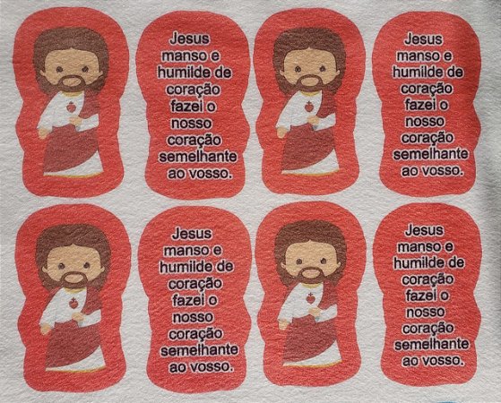 Santinho + Oração - Jesus