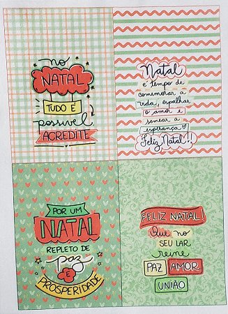 Saquinho Porta Sabonete Natal - Frases Natalina
