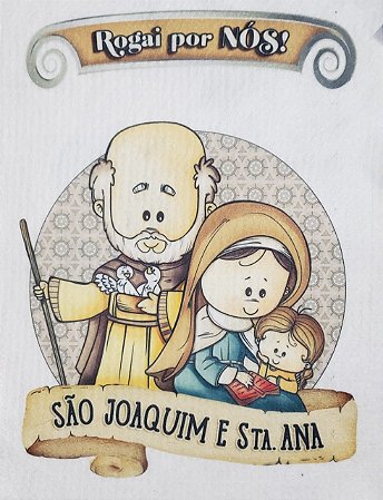 Placa de porta- Dia dos avós - São Joaquim e Sta Ana