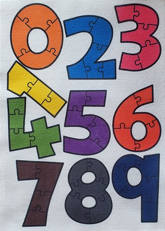 Quebra-cabeça com números de 1 a 9, (pode ser alterado). Basta : 1
