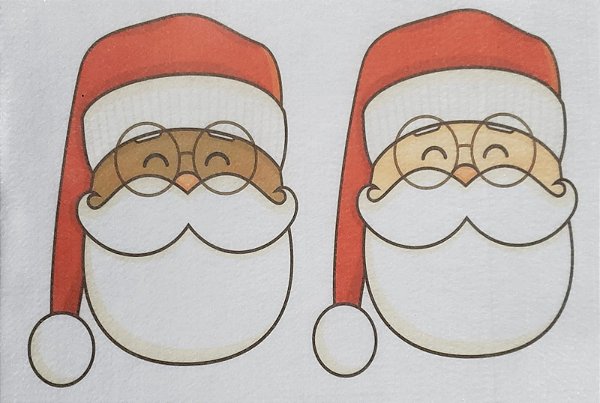 Cabecinha Papai Noel 20cm para porta panetone
