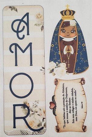 Placa de porta Religiosa Nossa Senhora Aparecida 2