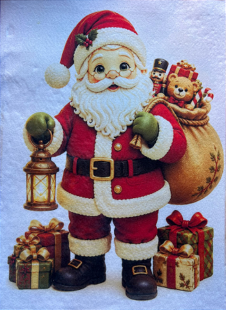 Papai Noel com saco de presente Tradicional