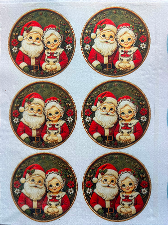 Bolinha Mamãe Noel e Papai Noel
