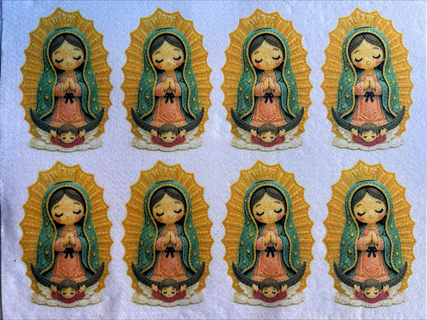 Nossa Senhora de Guadalupe "Coleção Costurados a mão" 9cm