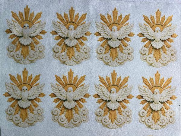 Divino Espirito Santo "Coleção Costurados a mão" 9cm