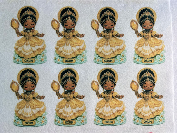 Orixá Oxum "Coleção Costurados a mão" 9cm