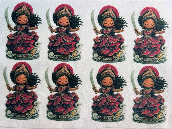 Orixá Iansa "Coleção Costurados a mão" 9cm