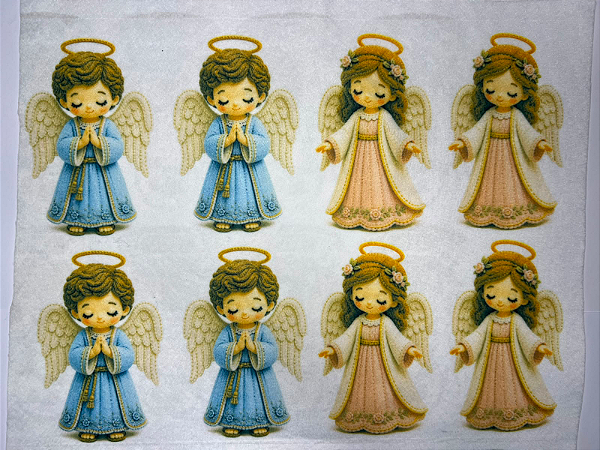 Anjos da Guarda "Coleção Costurados a mão" 9cm
