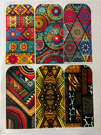 Porta post it / Estampas Africanas