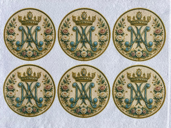Monograma de Maria mod 2 "Coleção Costurados a mão" 9cm