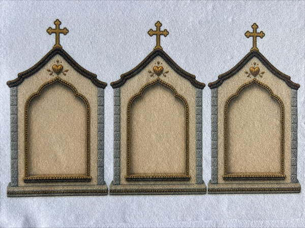 Capelinhas "Coleção Costurados a mão" 17x9cm