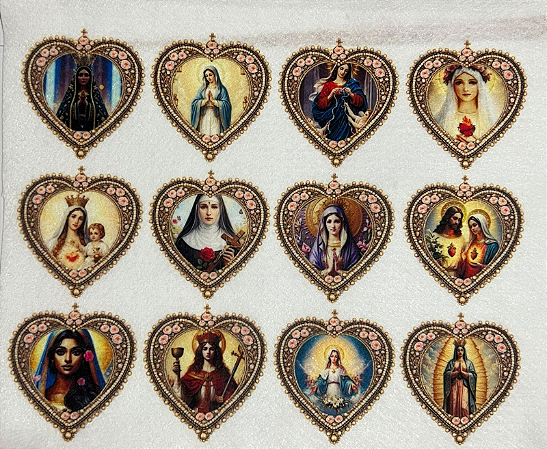 Corações Bordados Senhoras