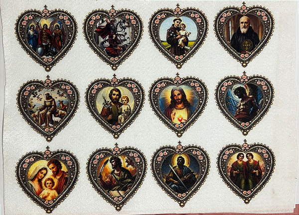 Corações Bordados Senhores