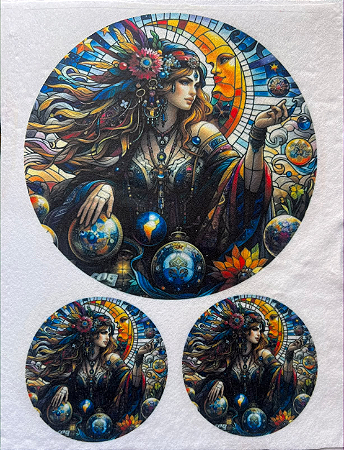 Vitral Mandala Cigana Serenidade